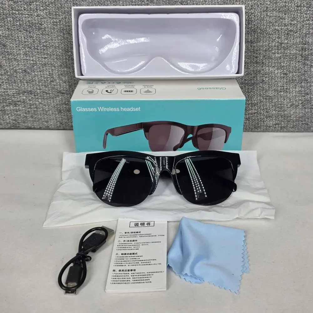 PAVUN BLUETOOTH SMART SUNGLASSES – WIRELESS AUDIO – BLACK – TOUCH CONTROL